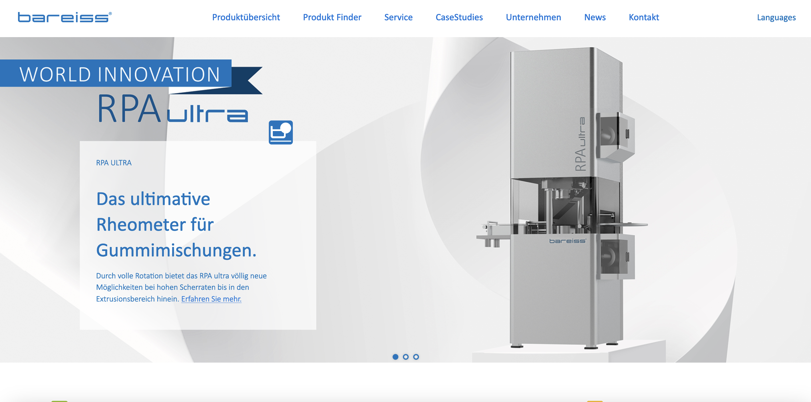 Homepage Bareiss.de Screenshot